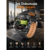 Mey İthalat® Akıllı Saat Nabız Ölçer Uyku Takibi Sesli Görüşme Bildirim Görme