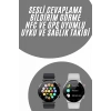 Mey İthalat® Akıllı Saat Uyku ve Sağlık Takibi NFC Uyumlu Bluetoooth Bağlantılı Android İOS Uyumlu