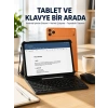 Mey İthalat® Android Tablet Klavye Kılıflı Dokunmatik Ekran Günlük ve Profesyonel Kullanım