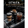 Mey İthalat® Araç İçi Bardaklık Organizeri Çok Amaçlı İçecek ve Eşya Tutucu