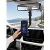 Mey İthalat® Araç İçi Dikiz Aynası Telefon Tutucu 360° Dönebilen Katlanabilir
