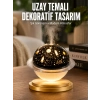 Mey İthalat® Aromaterapi Hava Nemlendirici Gece Lambası Uzay Model Satürn Oda Kokusu