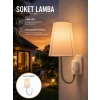 Mey İthalat® Ayarlanabilir Soket Lamba Gece Okuma Işığı
