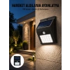 Mey İthalat® Bahçe Aydınlatması Güneş Enerjili Led Işık Lamba Sensörlü Dekoratif Yeni Nesil