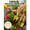 Mey İthalat® Bahçe El Aletleri Seti Toprak Düzenleme ve Dikim Aparatı
