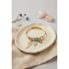 Mey İthalat® Baykuş Model Gold Renk Charmlı Bileklik