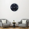 Mey İthalat® Beyaz 40 Cm Metal Modern Duvar Saati