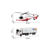 Mey İthalat® BIG251H1 CITY CAR HELİKOPTER/KAMYON 2 Lİ ARAÇ