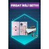 Mey İthalat® Bileklikli Amoled Ekran Akıllı Saat ve Dijital Göstergeli Kablosuz Bluetooth Kulaklık ANC/ ENC