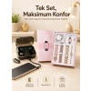 Mey İthalat® Bileklikli Amoled Ekran Akıllı Saat ve Dijital Göstergeli Kablosuz Bluetooth Kulaklık ANC/ ENC