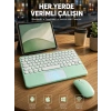 Mey İthalat® Bluetooth Touchpad Klavye Ultra İnce Taşınabilir Q Klavye Yeni Nesil