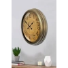 Mey İthalat® Bronz Nostalji 40 Cm Metal Eskitme Duvar Saati