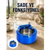 Mey İthalat® Çakmaklı Küllük Paslanmaz Çelik Şık Masa Aksesuarı Yeni Nesil
