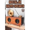 Mey İthalat® Çalar Radyo Müzik Kutusu Nostaljik Hoparlör Speaker