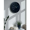 Mey İthalat® Classic Black Zarif 40 cm Metal Duvar Saati