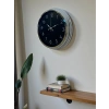 Mey İthalat® Dekoratif Ve Şık 40 Cm Krom Metal Duvar Saati