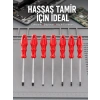 Mey İthalat® Düz ve Yıldız Başlıklı 7li Tornavida Seti Ergonomik Tutma