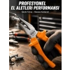 Mey İthalat® Ergonomik Saplı Hassas Kavrama Dövme Çelik Pense