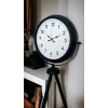 Mey İthalat® Eskitme Tripod Ayaklı Dekoratif Saat