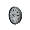 Mey İthalat® Gri 36 Cm Atlas Modern Tasarım Duvar Saati