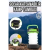 Mey İthalat® Güneş Enerjili Led Lamba Kamp Lambası Katlanabilir Lamba USB Şarjlı