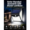 Mey İthalat® Güneş Enerjili Sensörlü Duvar Lambası Bahçe Lamba Suya Dayanıklı Bahçe Aydınlatma