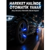 Mey İthalat® Hareketle Yanan LED Sibop Işığı 4lü Araç Lastik Lambası