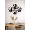 Mey İthalat® HexaLeaf – Tropikal Yaprak Desenli Altıgen Ahşap Duvar Dekoru