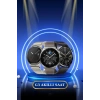 Mey İthalat® Kablosuz Bluetooth Bağlantılı Kulaklık ve Dokunmatik Ekran Akıllı Saat Arama Cevaplama