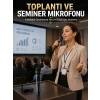 Mey İthalat® Kablosuz Çift Mikrofon Şarj Edilebilir Dijital Göstergeli