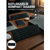 Mey İthalat® Kablosuz Katlanabilir Bluetooth Klavye Telefon Tablet Bilgisayar Uyumlu