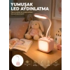 Mey İthalat® Kablosuz LED Masa ve Gece Lambası Dekoratif Şarjlı Tasarım