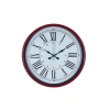 Mey İthalat® Kırmızı 36 Cm Duvar Saati