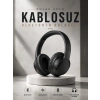 Mey İthalat® Kulak Üstü Kablosuz Bluetooth Kulaklık Yüksek Ses Kaliteli ANC Özelliği