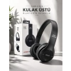 Mey İthalat® Kulak Üstü TF Kart ve AUX Destekli Ergonomik Bluetooth Kulaklık