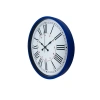 Mey İthalat® Lacivert 36 Cm Dekoratif Duvar Saati