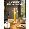 Mey İthalat® LED Masa Lambası 3 Renk Ayarlı Şarjlı Kablosuz Modern Tasarım Yeni Nesil