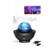 Mey İthalat® Masa ve Gece Lambası Renkli Projektör Işıklı Disko Topu Bluetooth Hoparlör