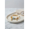 Mey İthalat® Mavi Uçan Model Charmlı Gold Renk Bileklik