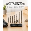 Mey İthalat® Metal Gövdeli 16lı Bits Seti Çok Amaçlı Tornavida Uçları