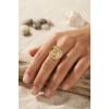 Mey İthalat® Nautilus Tasarım Gold Renk Kadın Yüzük