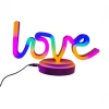 Mey İthalat® Neon Işıklı Love Yazılı Masa Gece Lambası