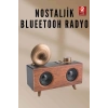 Mey İthalat® Nostaljik Radyo Bluetooth Bağlantılı Şarjlı Yüksek Ses Kaliteli Yeni Nesil