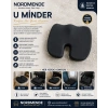 Mey İthalat® Ortopedik Oturma Minderi Hemoroid Kuyruk Sokumu Destekli Sünger Minder Siyah