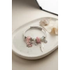 Mey İthalat® Pembe Kelebek Charmlı Bileklik