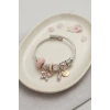 Mey İthalat® Pembe Kristal Kelebek Charmlı Bileklik
