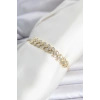 Mey İthalat® Pirinç Gold Renk Başak Model Su Yolu Kadın Bileklik