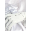 Mey İthalat® Pirinç Gümüş Renk Yonca Model Kadın Şahmeran