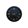 Mey İthalat® Prime Black 40 cm Metal Modern Tasarım Duvar Saati