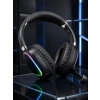 Mey İthalat® RGB Işıklı Bluetooth Mikrofonlu Kulaklık Uzun Süreli Kullanım Type-C Şarjlı